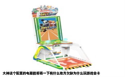 大神这个配置的电脑能帮看一下有什么地方欠缺为什么玩游戏会卡