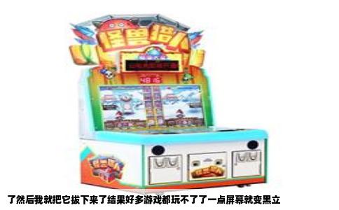 了然后我就把它拔下来了结果好多游戏都玩不了了一点屏幕就变黑立