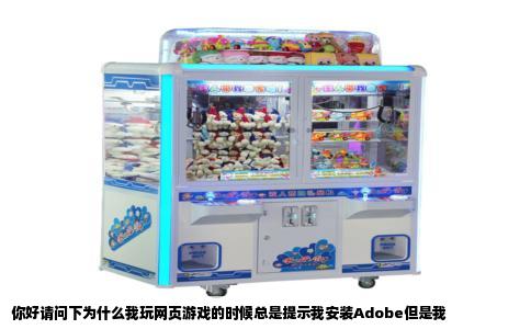 你好请问下为什么我玩网页游戏的时候总是提示我安装Adobe但是我