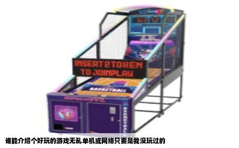 谁能介绍个好玩的游戏无乱单机或网络只要是我没玩过的