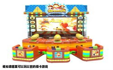 谁知道哪里可以玩以前的插卡游戏