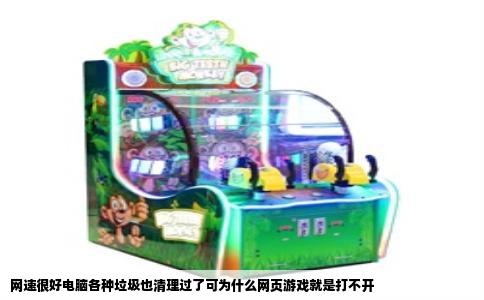 网速很好电脑各种垃圾也清理过了可为什么网页游戏就是打不开