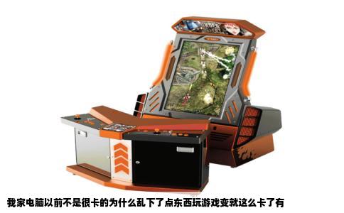 我家电脑以前不是很卡的为什么乱下了点东西玩游戏变就这么卡了有