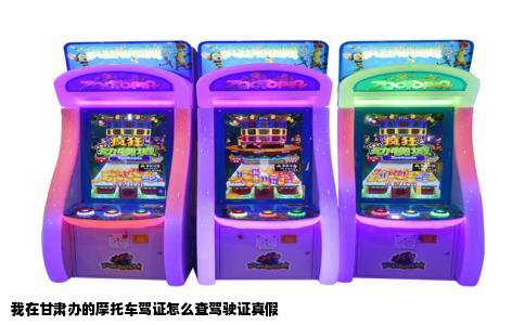 我在甘肃办的摩托车驾证怎么查驾驶证真假