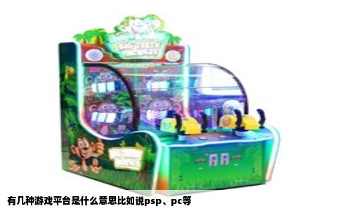 有几种游戏平台是什么意思比如说psp、pc等
