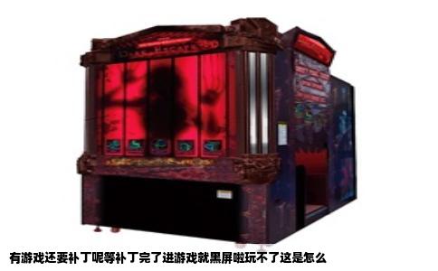 有游戏还要补丁呢等补丁完了进游戏就黑屏啦玩不了这是怎么