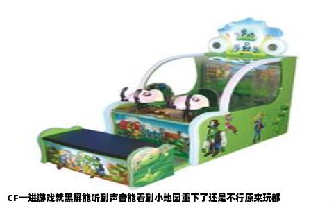 CF一进游戏就黑屏能听到声音能看到小地图重下了还是不行原来玩都