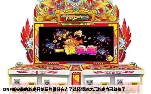 DNF新安装的游戏开始玩的很好在点了选择频道之后游戏自己就掉了