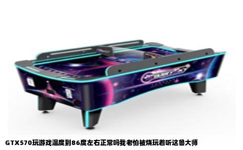 GTX570玩游戏温度到86度左右正常吗我老怕被烧玩着听这鲁大师