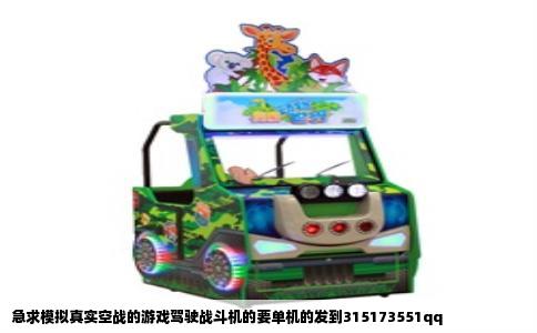 急求模拟真实空战的游戏驾驶战斗机的要单机的发到315173551qq