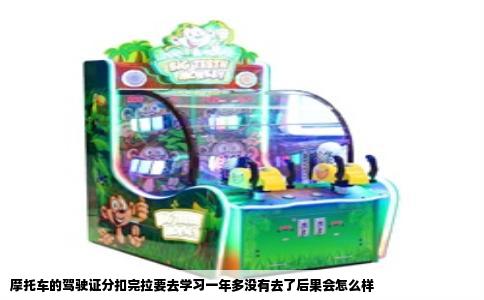 摩托车的驾驶证分扣完拉要去学习一年多没有去了后果会怎么样