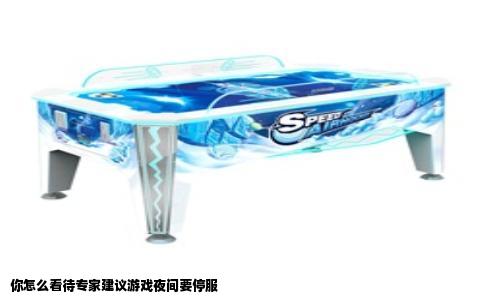 你怎么看待专家建议游戏夜间要停服
