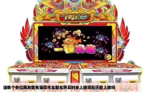 请教个各位网友我有量摩托车新车购买时未上牌现在还能上牌吗