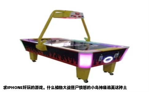 求IPHONE好玩的游戏。什么植物大战僵尸愤怒的小鸟神庙逃离这种土