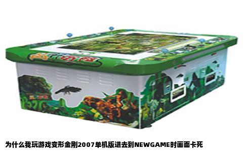 为什么我玩游戏变形金刚2007单机版进去到NEWGAME时画面卡死