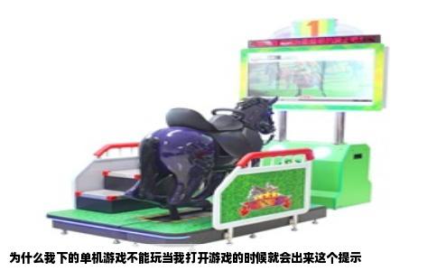 为什么我下的单机游戏不能玩当我打开游戏的时候就会出来这个提示