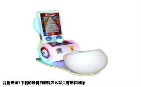 我用迅雷7下载的所有的游戏怎么就只有这种图标