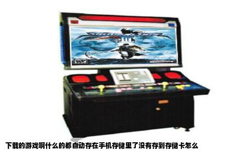 下载的游戏啊什么的都自动存在手机存储里了没有存到存储卡怎么