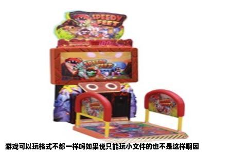 游戏可以玩格式不都一样吗如果说只能玩小文件的也不是这样啊因