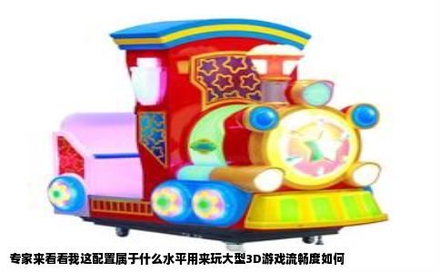 专家来看看我这配置属于什么水平用来玩大型3D游戏流畅度如何